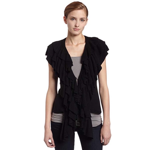 Romeo & Juliet Couture Tops - Romeo & Juliet Couture Ruffled Vest